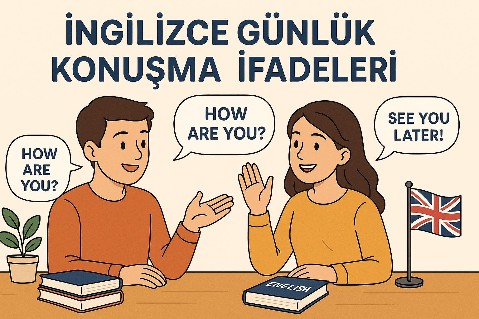 İngilizce günlük konuşma ifadeleri tablosu.